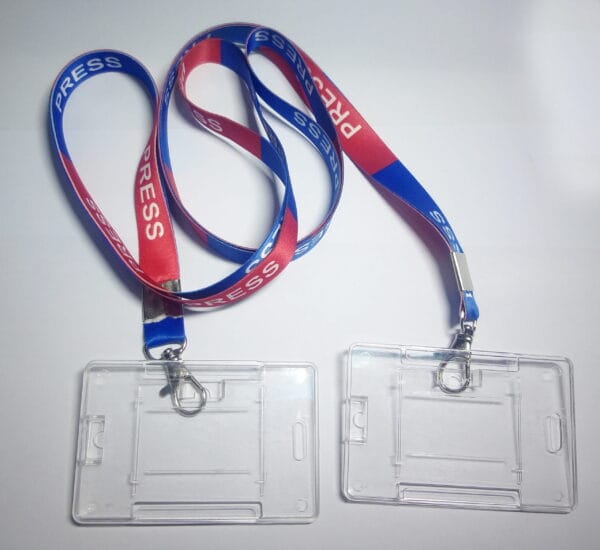 Red-Blue Lanyard & Holder 16mm Qty_2 - Image 2