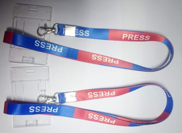 Red-Blue Lanyard & Holder 16mm Qty_2 - Image 3
