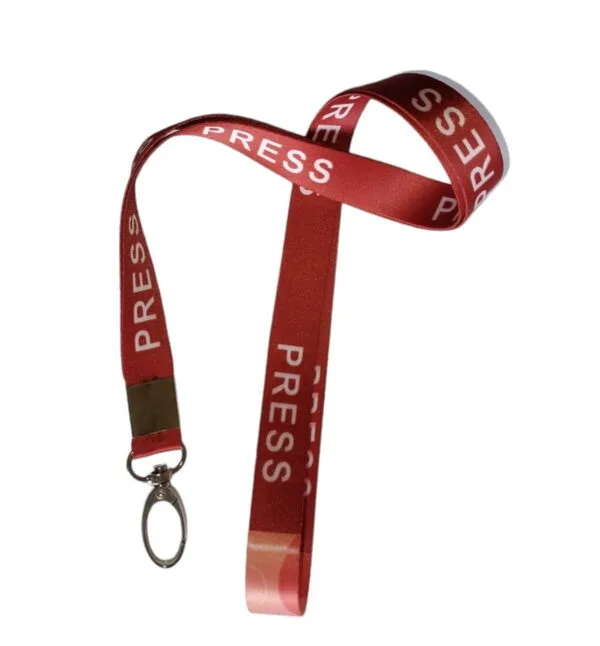 Red color Lanyard & Holder 16mm Qty_2