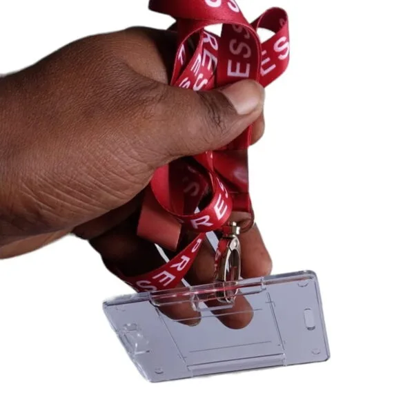 Red color Lanyard & Holder 16mm Qty_2 - Image 2