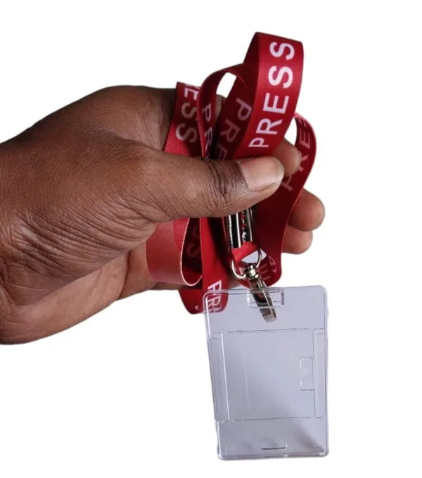 Red color Lanyard & Holder 16mm Qty_2 - Image 3
